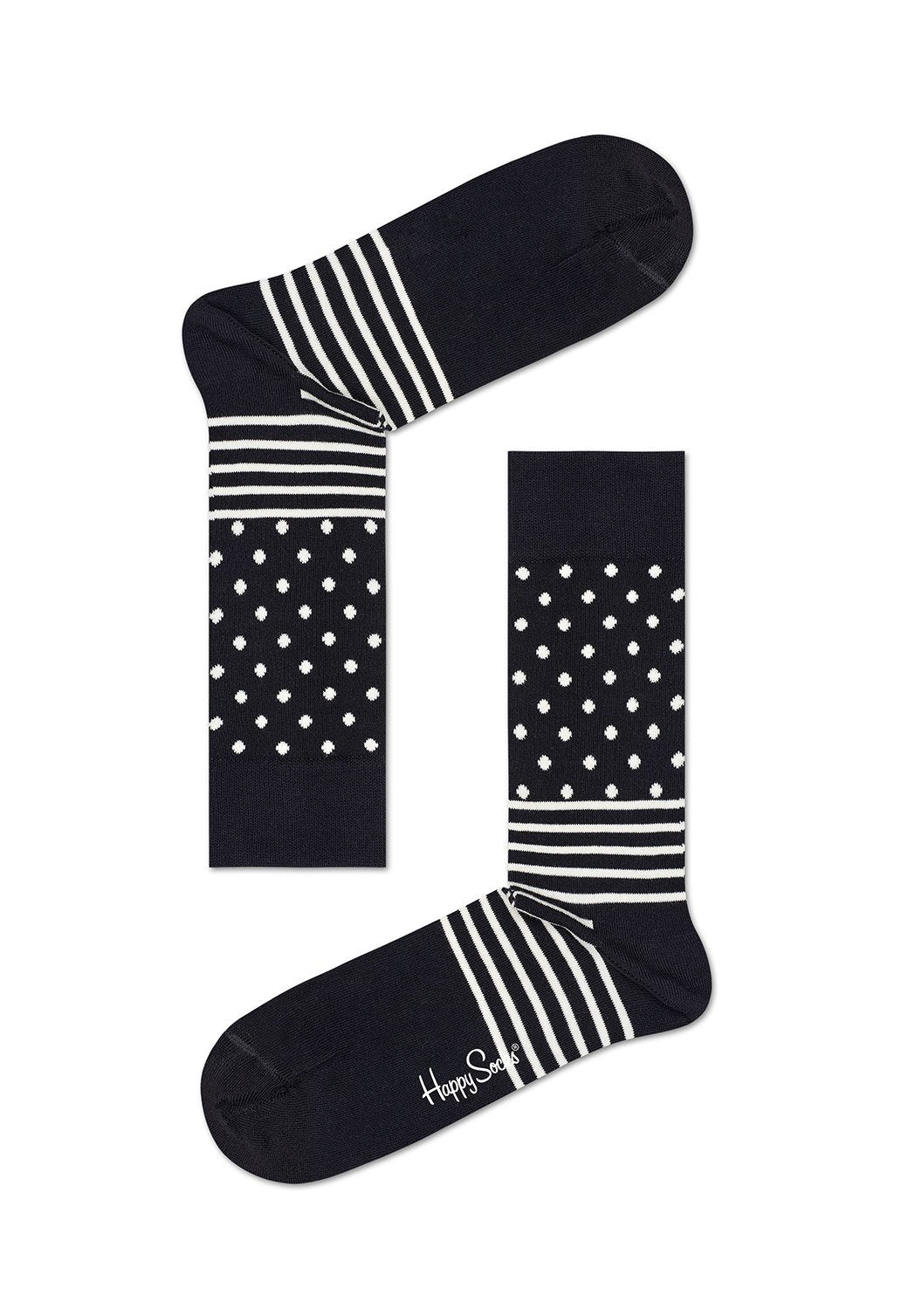 Black מארז גרביים בהדפס גיאומטרי | 4 זוגות HAPPY SOCKS