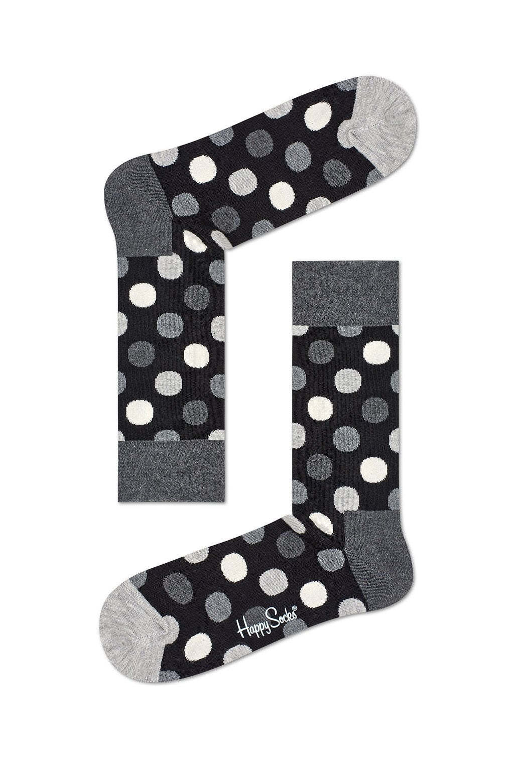 Light Gray מארז גרביים בהדפס גיאומטרי | 4 זוגות HAPPY SOCKS