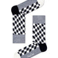 Gray מארז גרביים בהדפס גיאומטרי | 4 זוגות HAPPY SOCKS