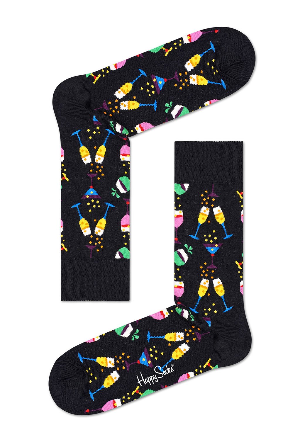 Black מארז גרביים בהדפס חגיגה | 3 זוגות HAPPY SOCKS