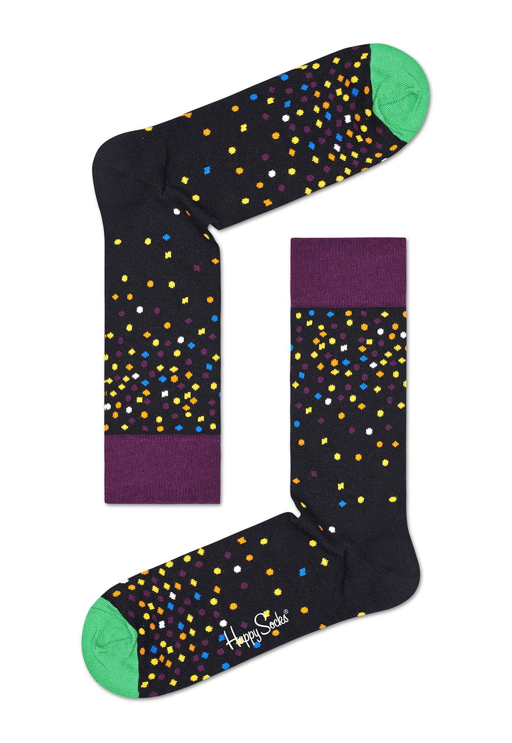 Dark Slate Gray מארז גרביים בהדפס חגיגה | 3 זוגות HAPPY SOCKS