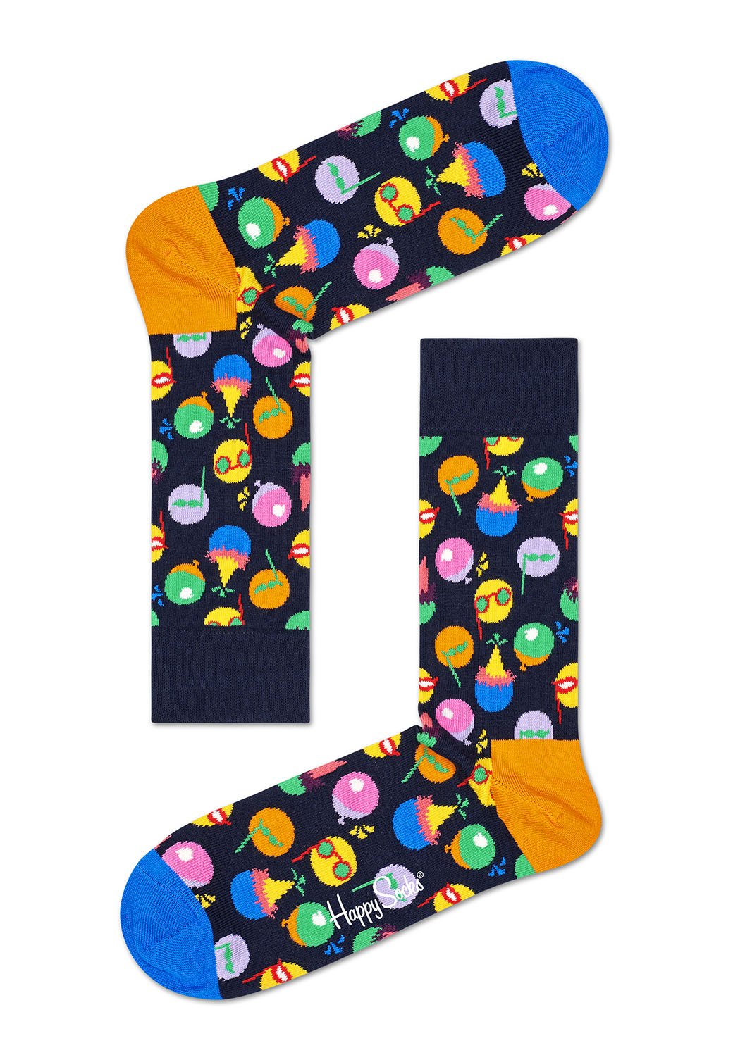 Dark Slate Gray מארז גרביים בהדפס חגיגה | 3 זוגות HAPPY SOCKS