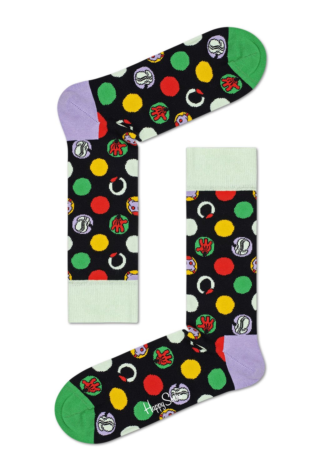 Black מארז גרביים בהדפס דיסני | 2 זוגות HAPPY SOCKS