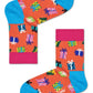 Light Sea Green מארז גרביים בהדפס חיות לילדים | 3 זוגות HAPPY SOCKS