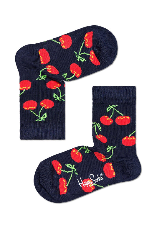 Dark Slate Gray מארז גרביים בהדפס צבעוני לילדים | 4 זוגות HAPPY SOCKS