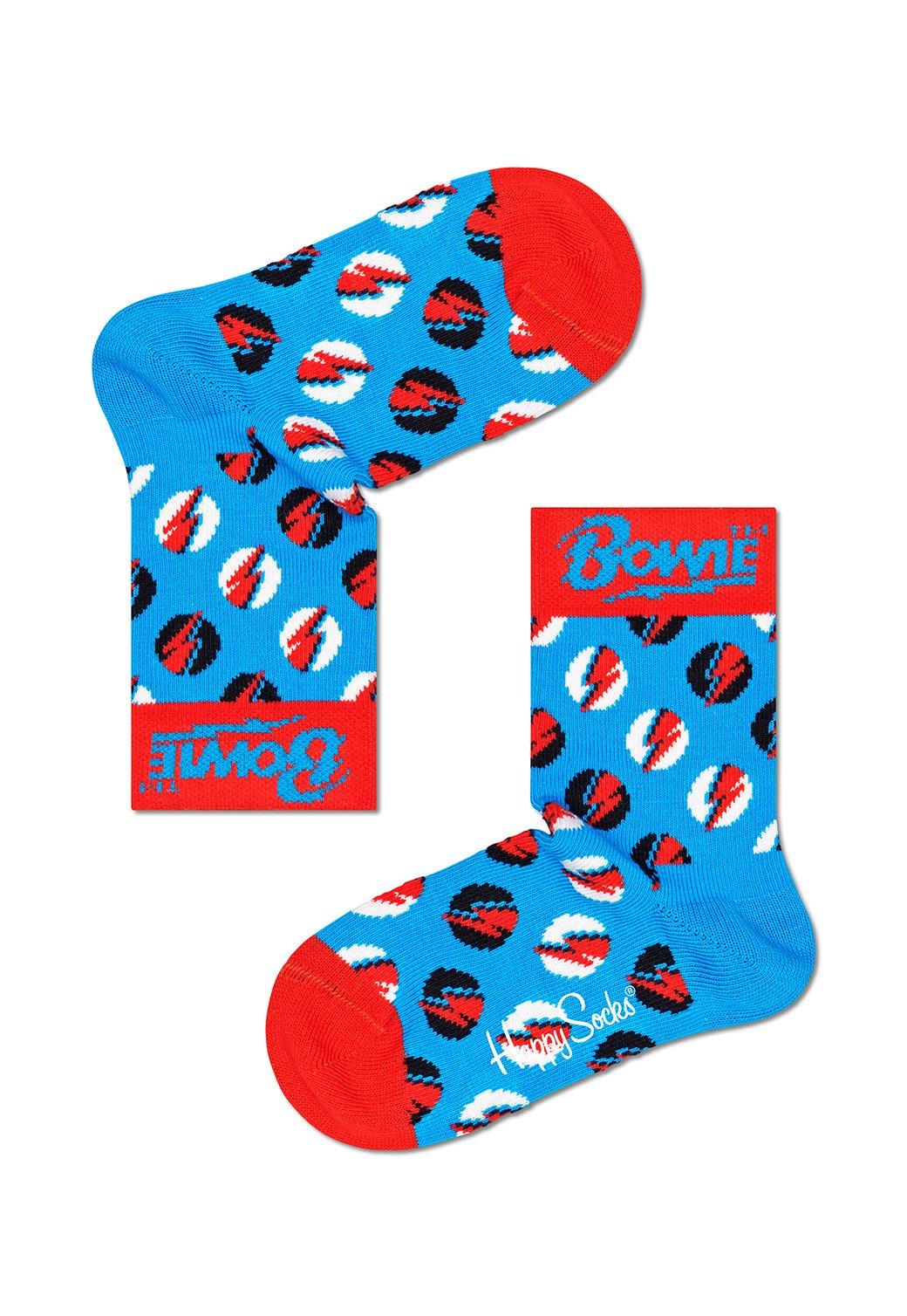 Dodger Blue מארז גרביים דיויד בואי לילדים | 4 זוגות HAPPY SOCKS