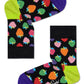 Black מארז גרביים בהדפס צבעוני לילדים | 5 זוגות HAPPY SOCKS