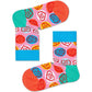 Light Pink מארז גרביים בהדפס לבבות לילדים | 3 זוגות HAPPY SOCKS