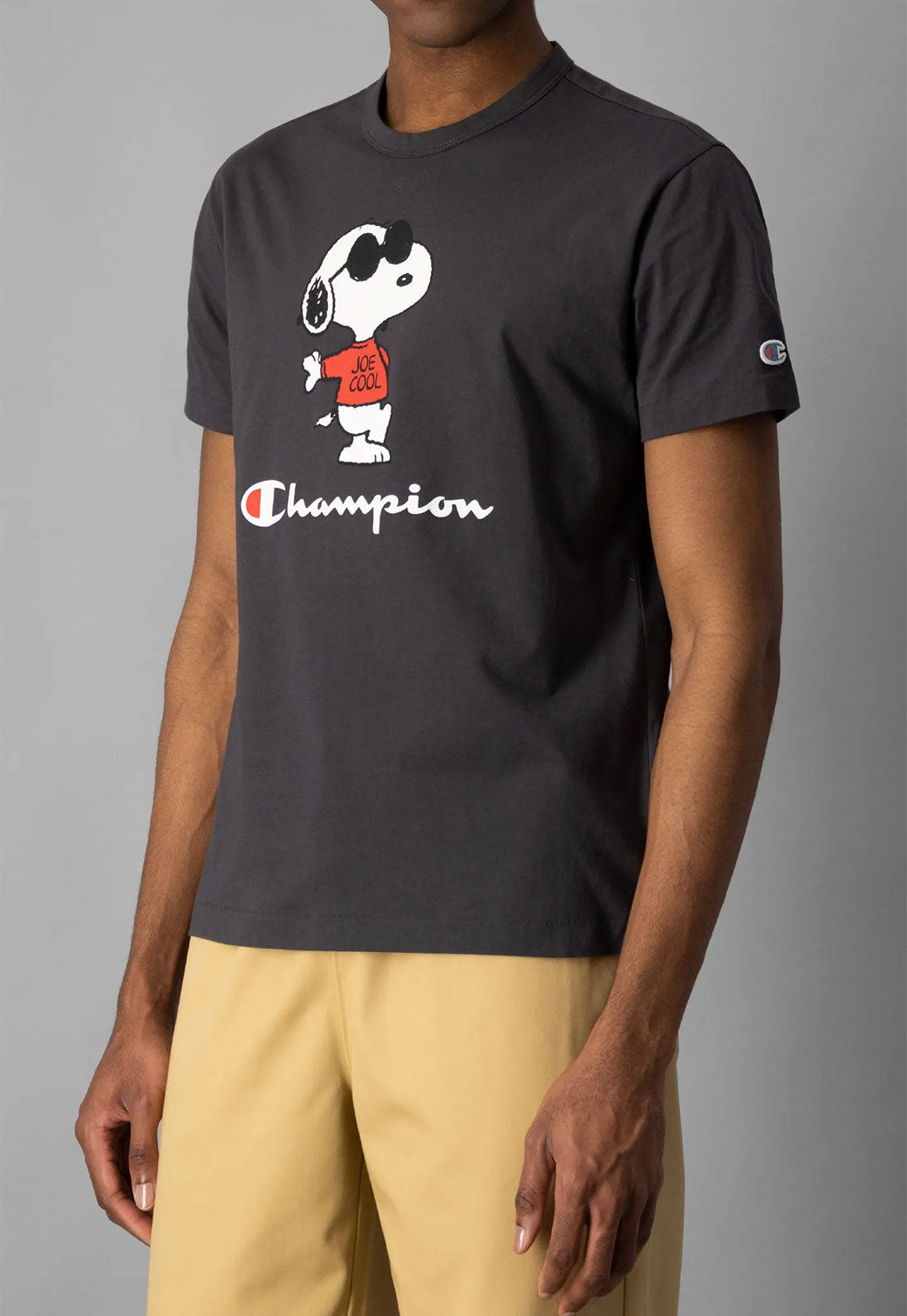 CHAMPION X PEANUT טי שירט קצרה מפתח עגול